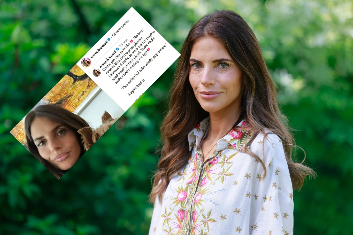 Weronika Rosati poinformowała o stracie pupila