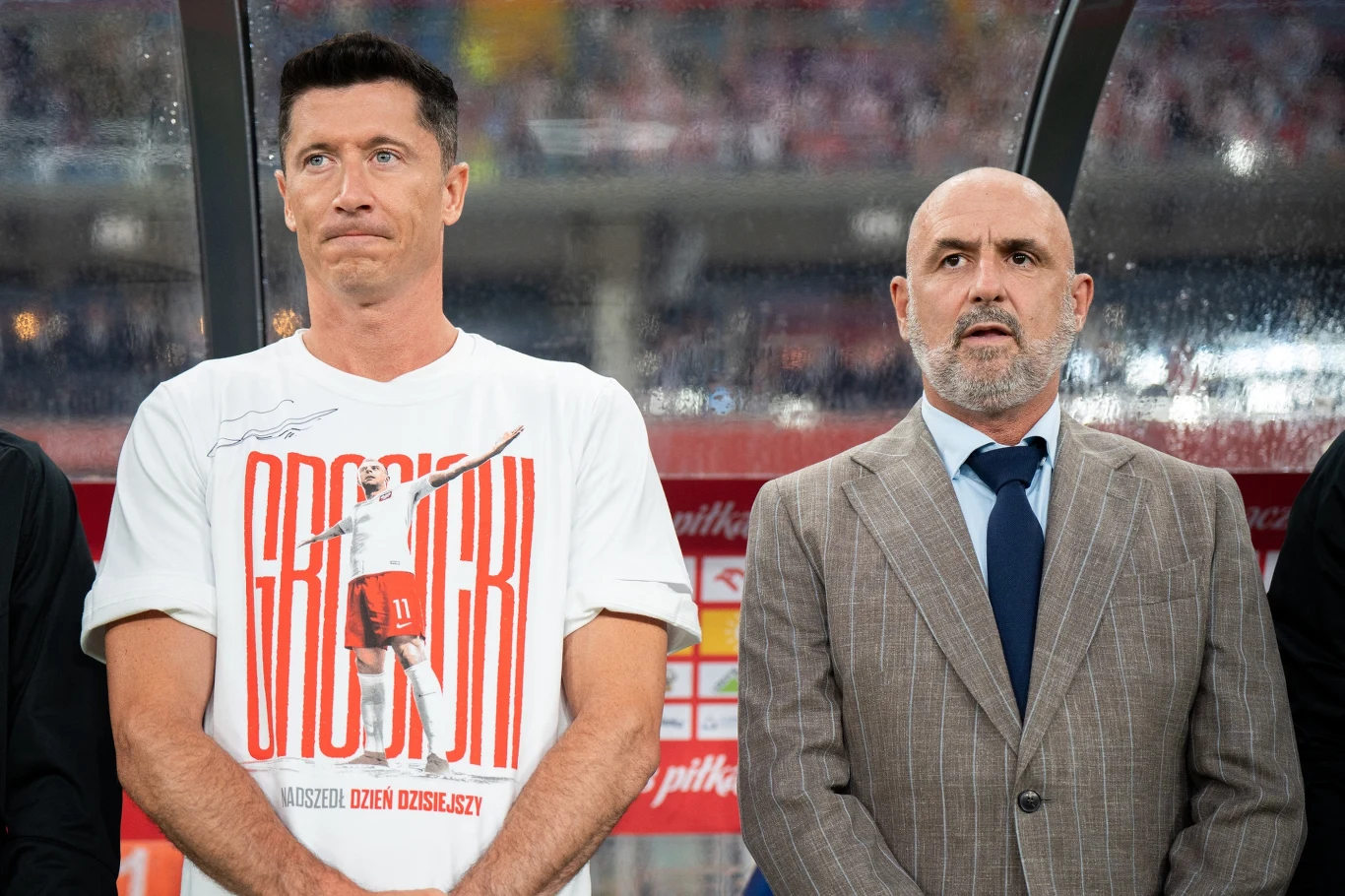 Robert Lewandowski i Michał Probierz