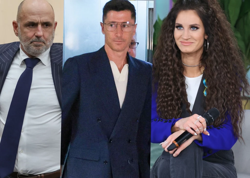 Michał Probierz, Robert Lewandowski i Sylwia Grzeszczak