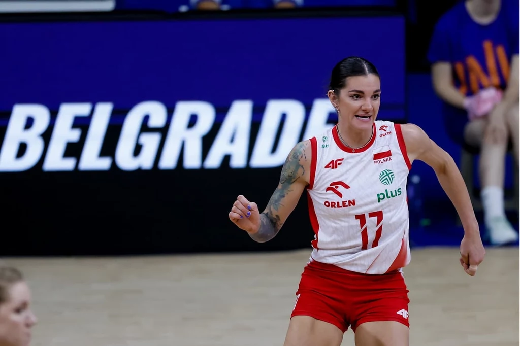 Malwina Smarzek w czasie meczu Polska - Holandia. To jedyne spotkanie Polek, które z trybun w Belgradzie oglądało ponad tysiąc widzów Malwina Smarzek w czasie meczu Polska - Holandia. To jedyne spotkanie Polek, które z trybun w Belgradzie oglądało ponad tysiąc widzów