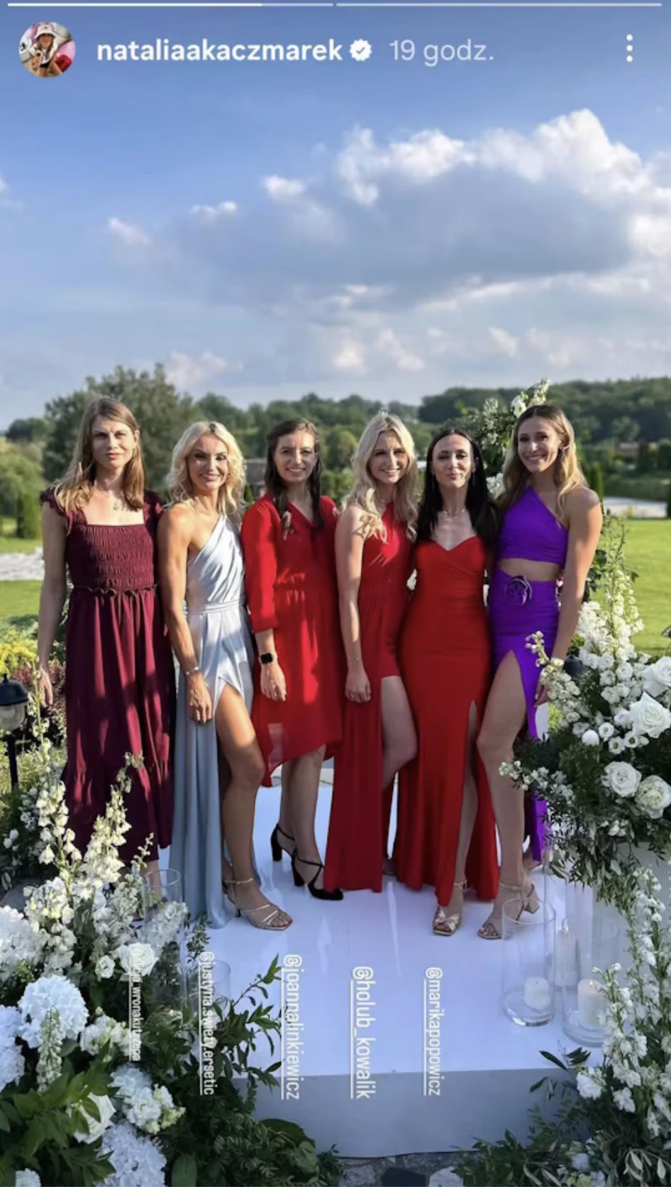 Polskie sportsmenki na weselu Anny Pałys i Roberta Pisarczuka Polskie sportsmenki na weselu Anny Pałys i Roberta Pisarczuka