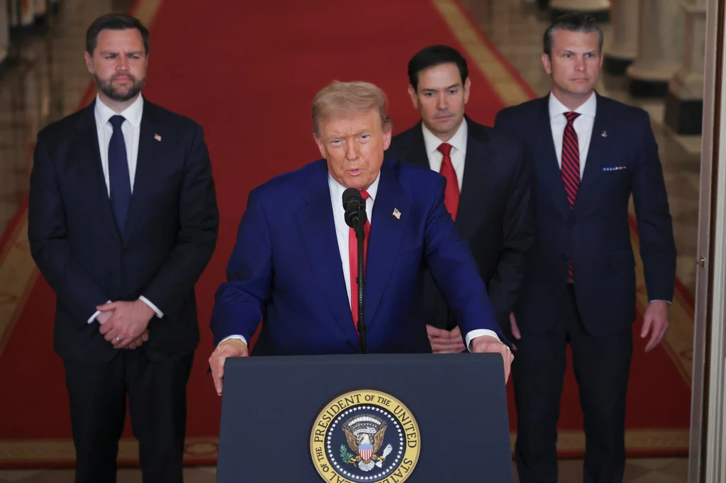 Donald Trump wygłosił orędzie po ataku USA na obiekty w Iranie Donald Trump wygłosił orędzie po ataku USA na obiekty w Iranie