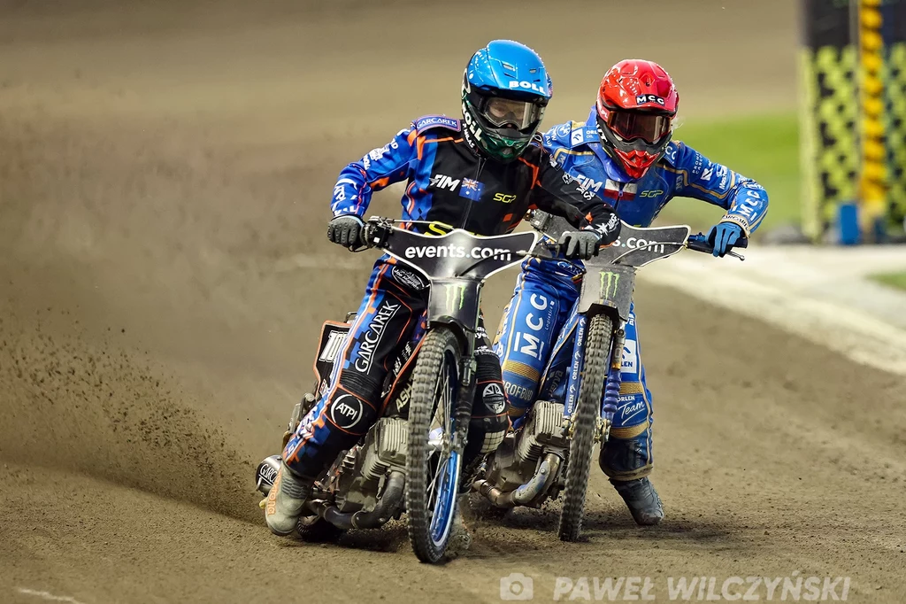 Brady Kurtz nakłada Bartosza Zmarzlika w finale GP Polski w Gorzowie Wielkopolskim Brady Kurtz nakłada Bartosza Zmarzlika w finale GP Polski w Gorzowie Wielkopolskim