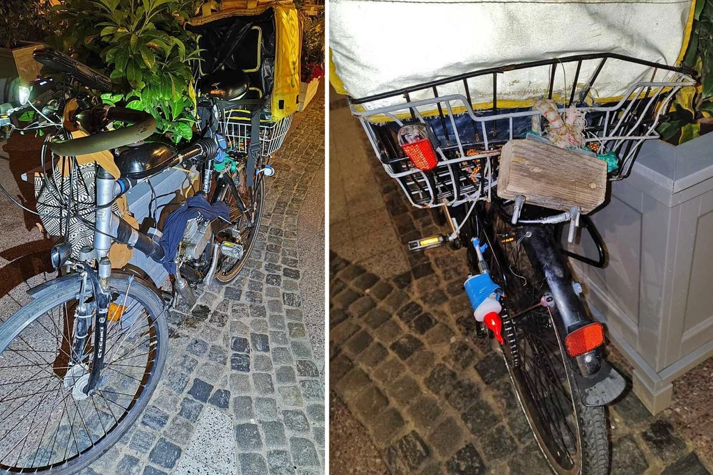 Dostawca jedzenia zamontował w rowerze spalinowy silnik o pojemności 50 ccm Dostawca jedzenia zamontował w rowerze spalinowy silnik o pojemności 50 ccm