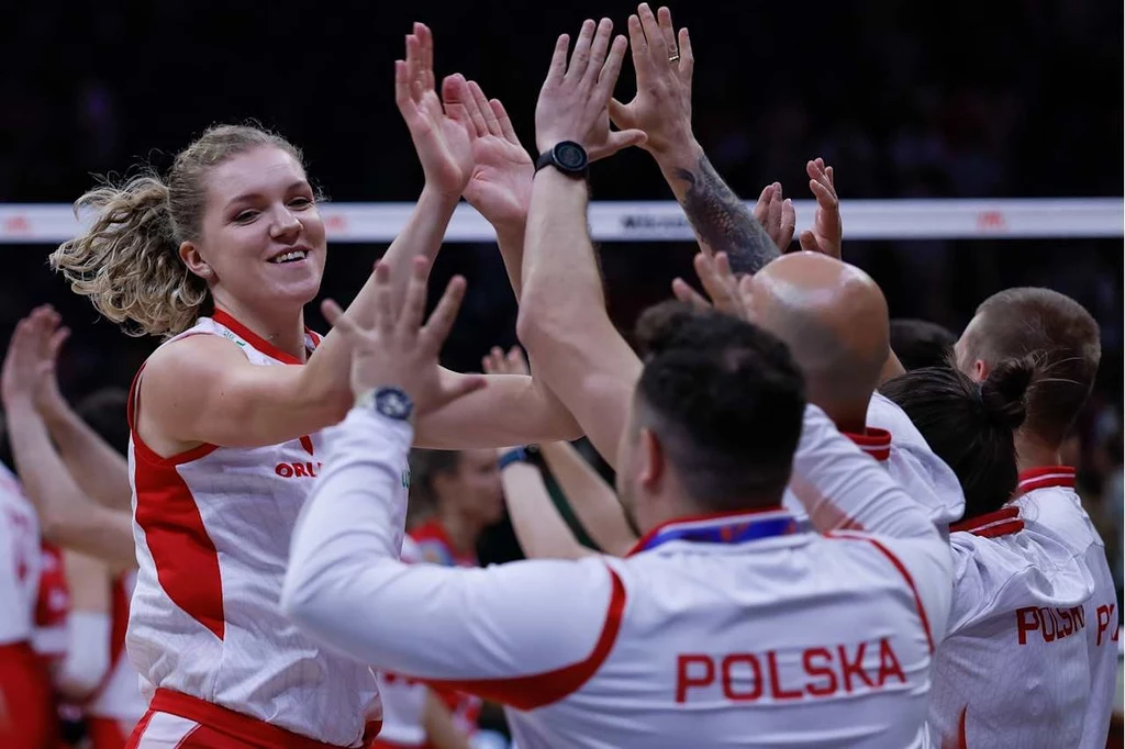 Polki cieszą się po pokonaniu Serbek w Lidze Narodów Polki cieszą się po pokonaniu Serbek w Lidze Narodów