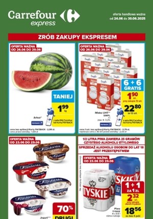 Gazetka promocyjna Carrefour Express, ważna od 24.06.2025 do 30.06.2025.