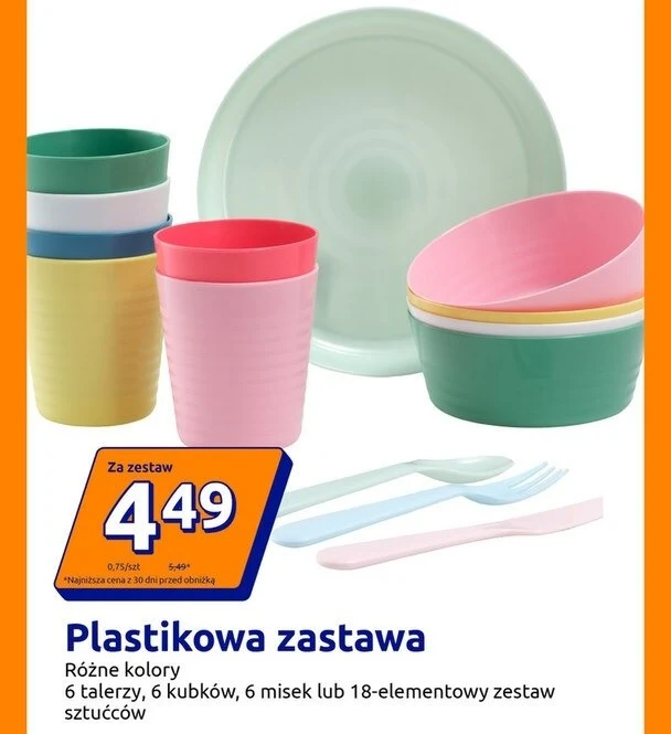 Zastawa plastikowa w Action 