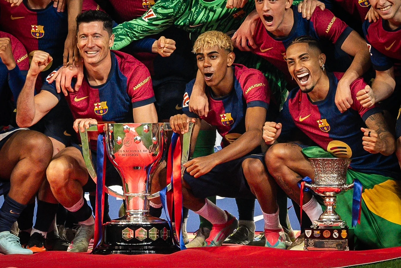 Lewandowski, Yamal, Raphinha Lewandowski, Yamal, Raphinha