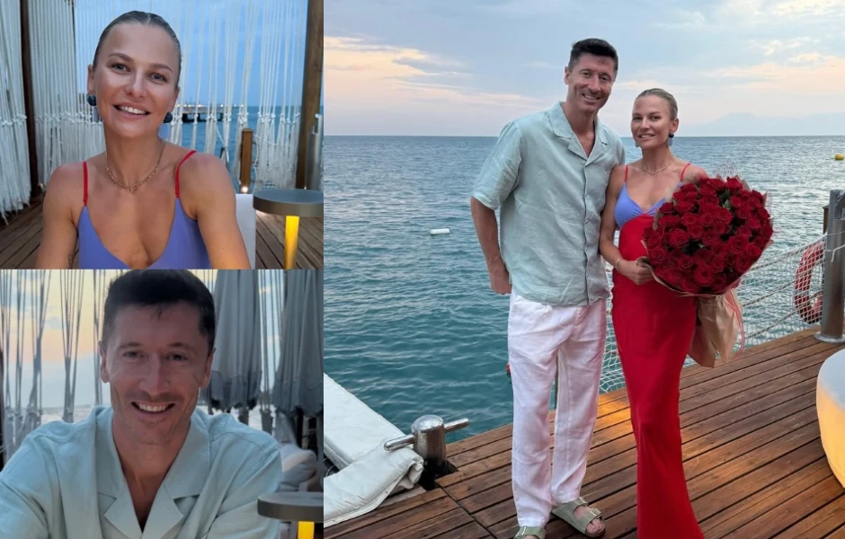 Robert Lewandowski i Anna Lewandowska