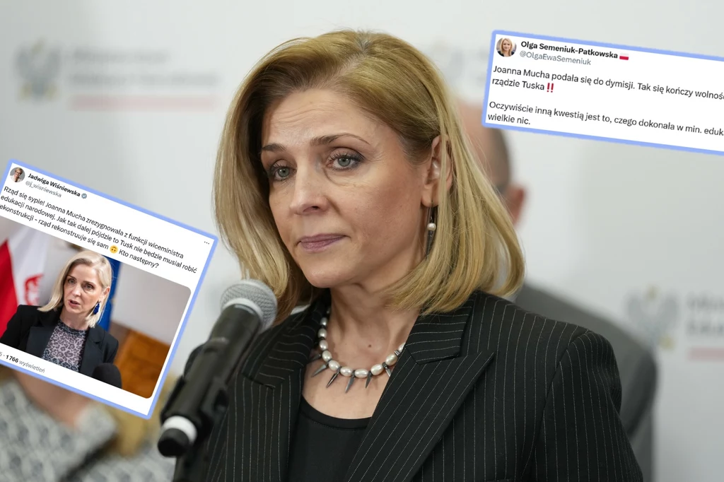 Joanna Mucha odniosła się do złożonej przez siebie dymisji na stanowisku wiceszefowej MEN Joanna Mucha odniosła się do złożonej przez siebie dymisji na stanowisku wiceszefowej MEN