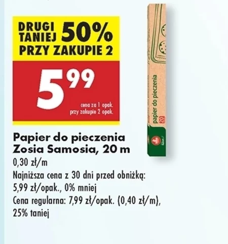 Papier do pieczenia Zosia Samosia