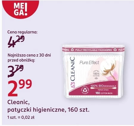 Patyczki higieniczne Cleanic