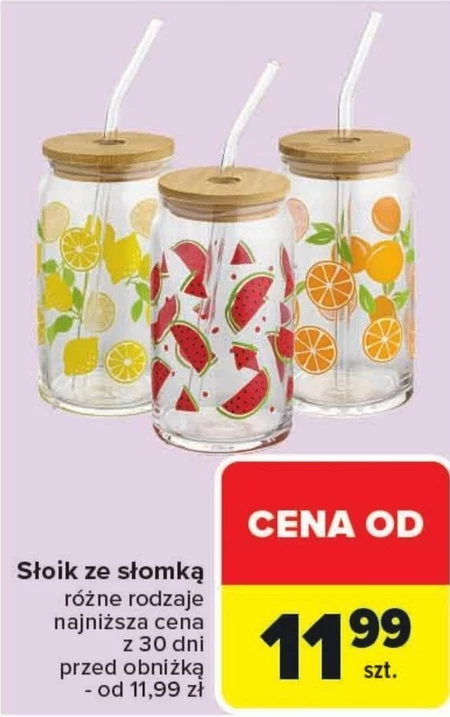 Słoik ze słomką