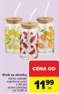 Słoik ze słomką