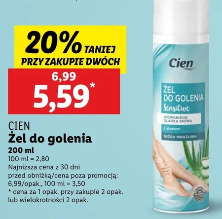 Żel do golenia Cien