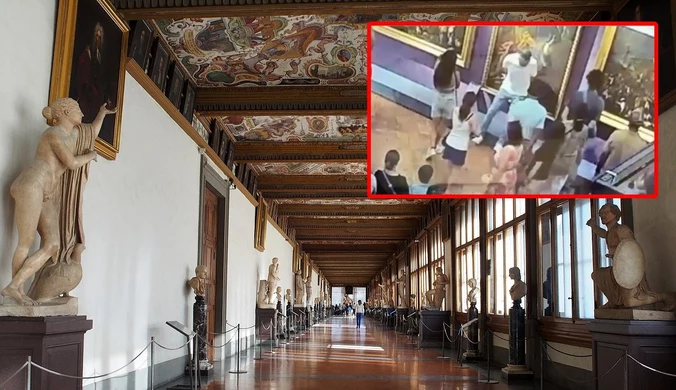 Galeria Uffizi we Florencji. Turysta zniszczył dzieło sztuki z XVII wieku