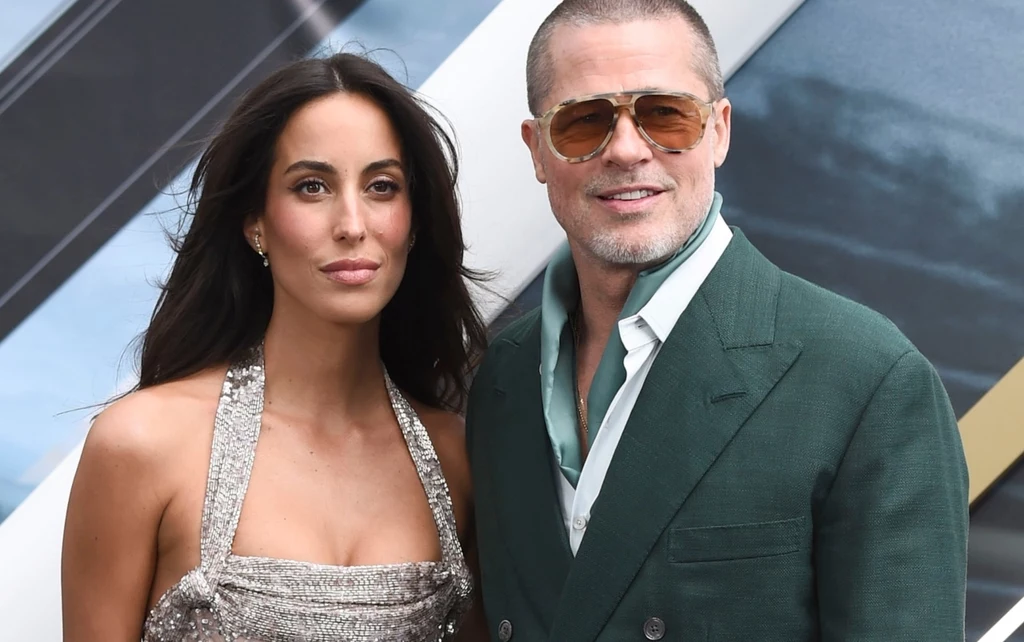 Ines de Ramon i Brad Pitt na londyńskiej premierze filmu "F1"