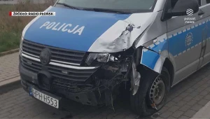 "Wydarzenia": Pijani policjanci wjechali w płot. Jeden miał prawie 2 promile