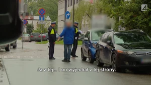 Zarysował inne auto, więc sam zadzwonił na policję