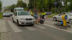 Potrącenie rowerzystki. Policja badała nieistotną kwestię?