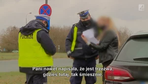 Spowodowała kolizję, napisała „byłam trzeźwa” i odjechała