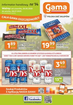 Gazetka promocyjna Gama, ważna od 26.06.2025 do 08.07.2025.
