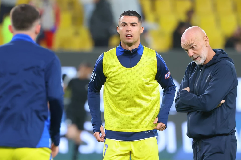 Cristiano Ronaldo i Stefano Pioli Cristiano Ronaldo i Stefano Pioli
