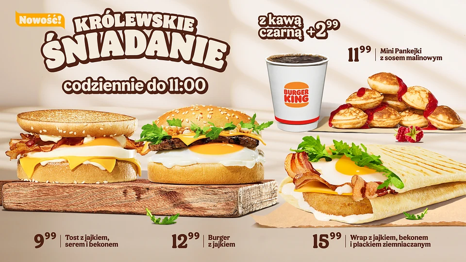 Burger King rozdaje kawę i prezenty! Sprawdź, do których miast trafi Morning Disco