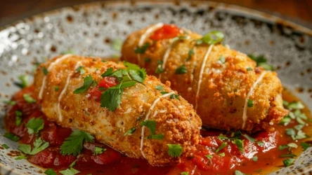 Smaczny obiad z kurczakiem we włoskim stylu 