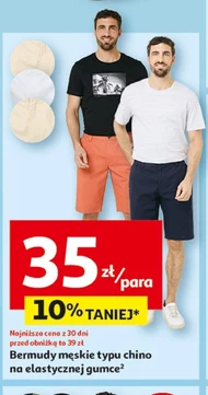 Bermudy męskie Chino