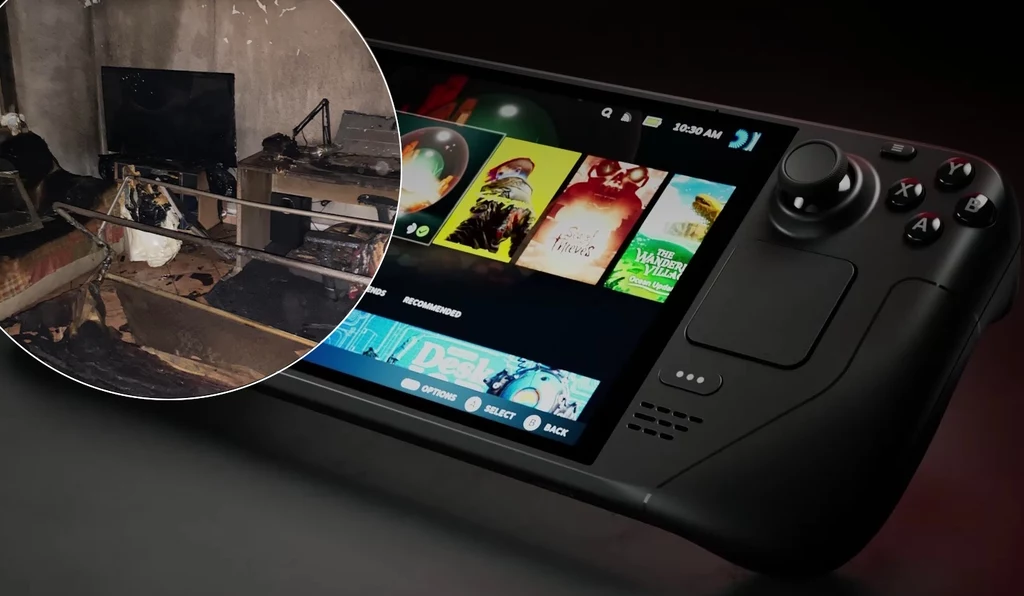 Etui Steam Decka okazało się odporne na ogień, temperaturę i wodę