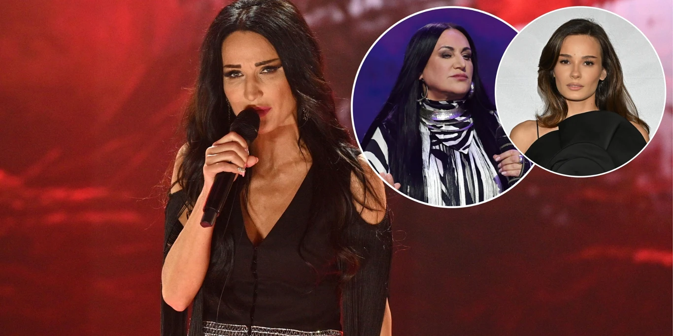 Rusza wyjątkowy koncert "Wrocław Przyszłości" Kobieta w ciemnych włosach śpiewa do mikrofonu na scenie z czerwonym tłem, w prawym górnym rogu dwa okrągłe zdjęcia przedstawiają dwie inne kobiety, jedna ubrana elegancko w czarno-białym stroju.
