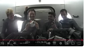 Sławosz Uznański-Wiśniewski zabrał głos na żywo z kapsuły Dragon Grace