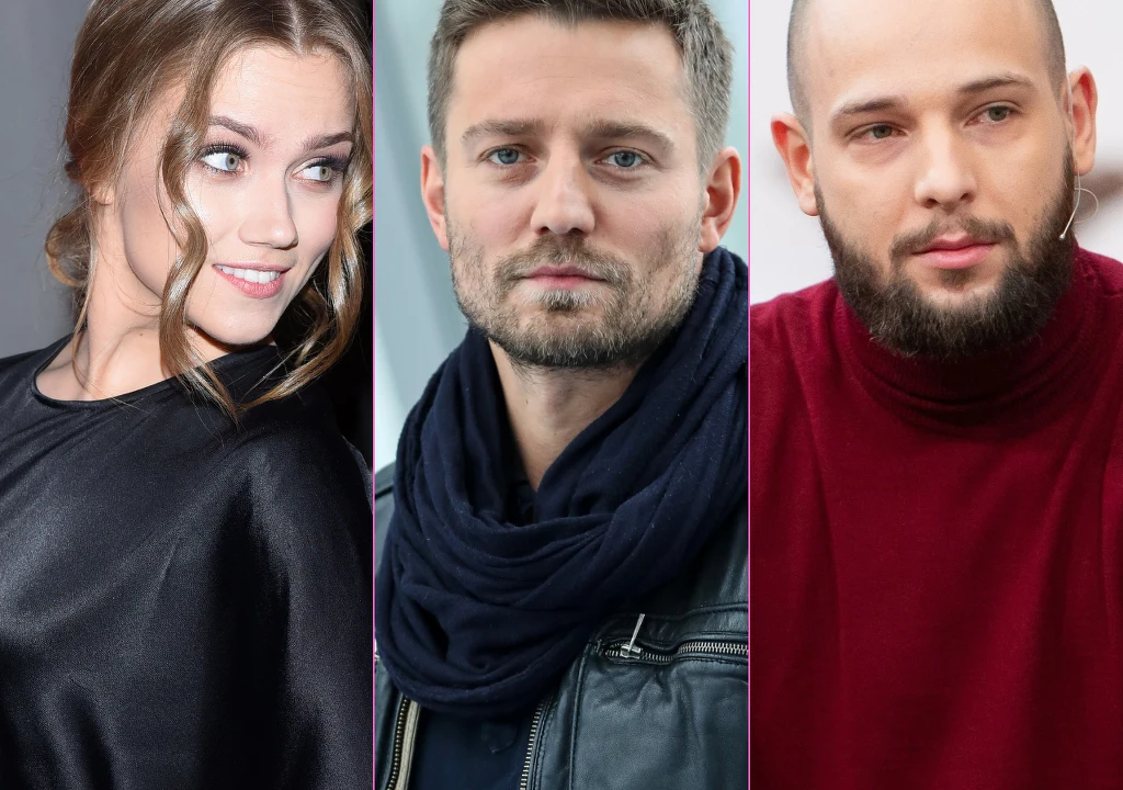 Agnieszka Kaczorowska, Marcin Rogacewicz i Maciej Pela