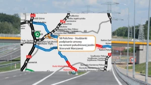 S8 do Warszawy do rozbiórki. Nawierzchnia nie wytrzymała dłużej