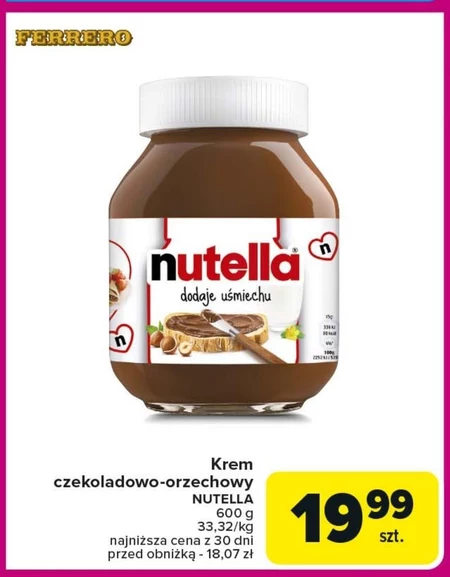 Krem czekoladowy Nutella
