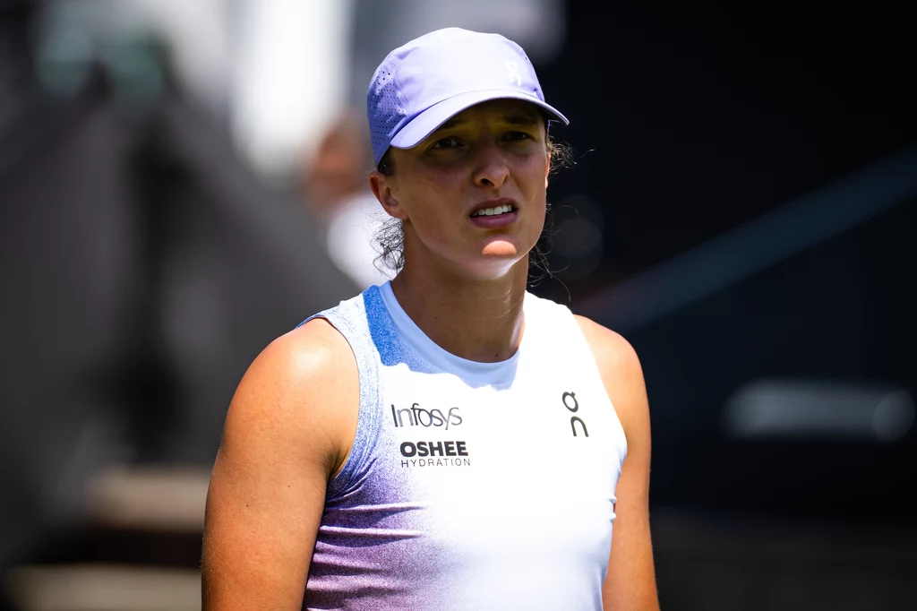 Iga Świątek podczas turnieju WTA 500 w Bad Homburg Iga Świątek podczas turnieju WTA 500 w Bad Homburg
