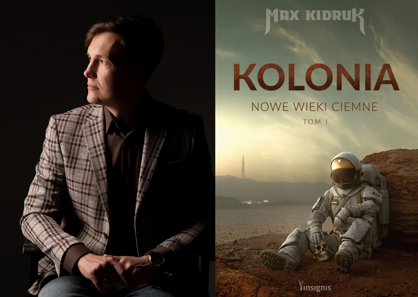Max Kidruk, autor książki "Kolonia", która ukazała się w Polsce nakładem wydawnictwa Insignis Max Kidruk, autor książki "Kolonia", która ukazała się w Polsce nakładem wydawnictwa Insignis
