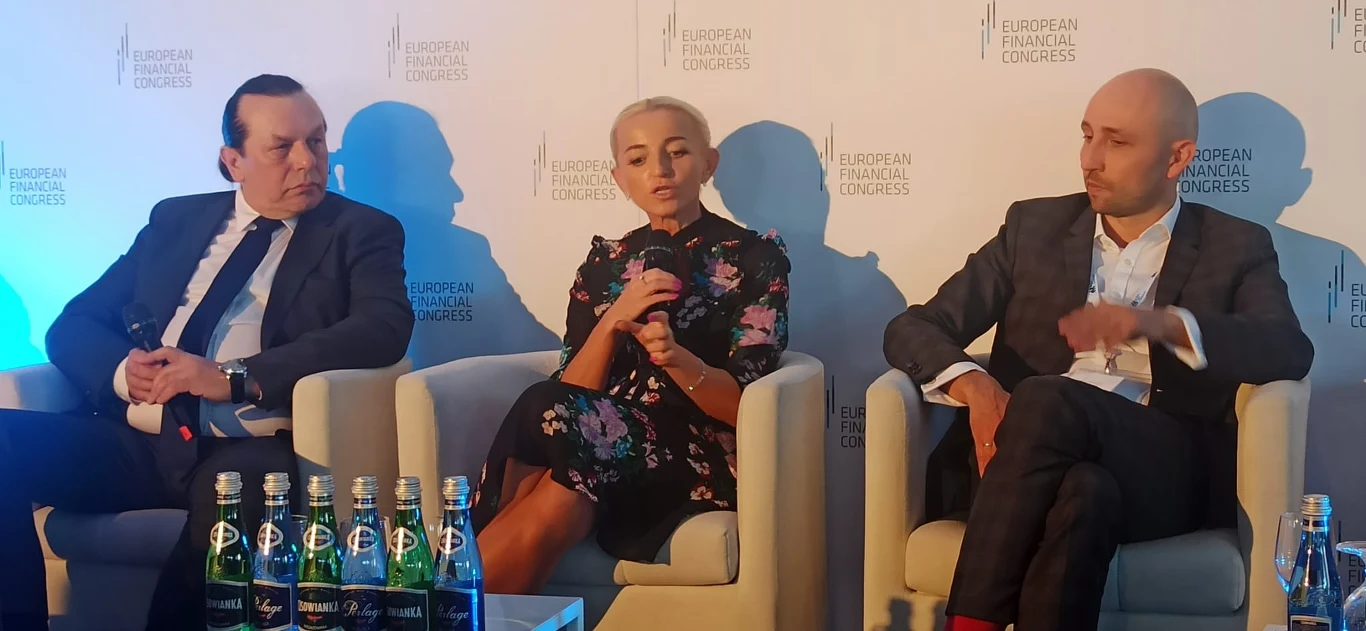 "Jako duży polski banki konkurujemy z finansowaniem z całego świata" zaznaczyła prof. Marta Postuła, pierwsza wiceprezes zarządu Banku Gospodarstwa Krajowego /fot. INTERIA