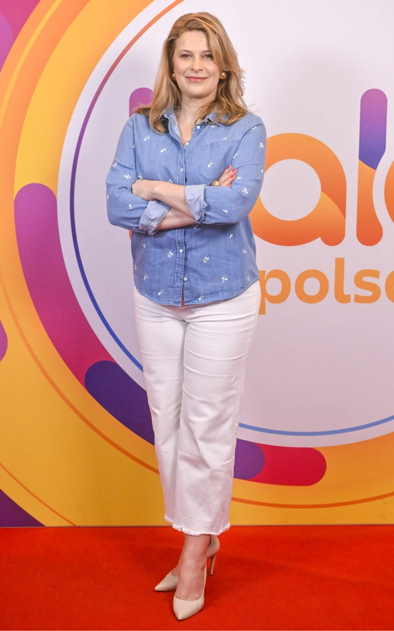 Agnieszka Warchulska w "halo tu polsat"