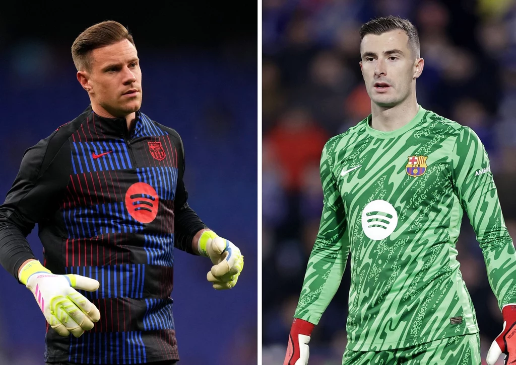 Marc-Andre ter Stegen (po lewej) i Inaki Pena (po prawej) Marc-Andre ter Stegen (po lewej) i Inaki Pena (po prawej)