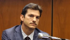 Ashton Kutcher podczas procesu Michaela Gargiulo w maju 2019 roku