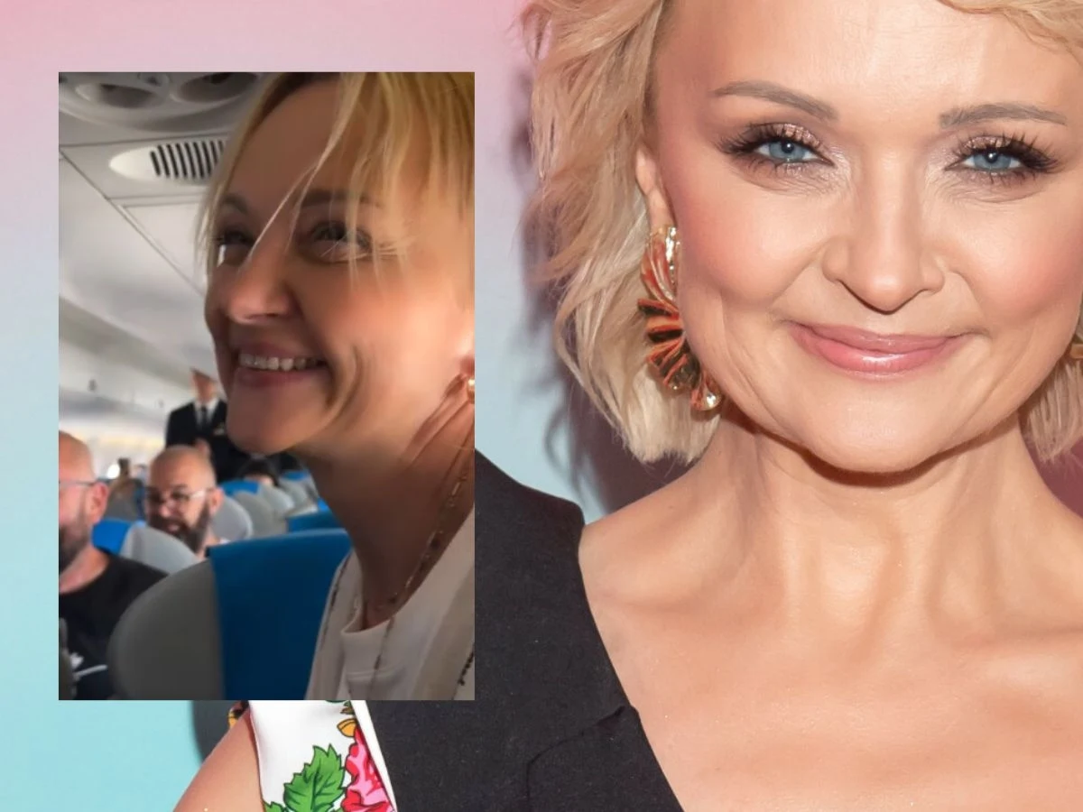 Edyta Golec została zaskoczona w samolocie