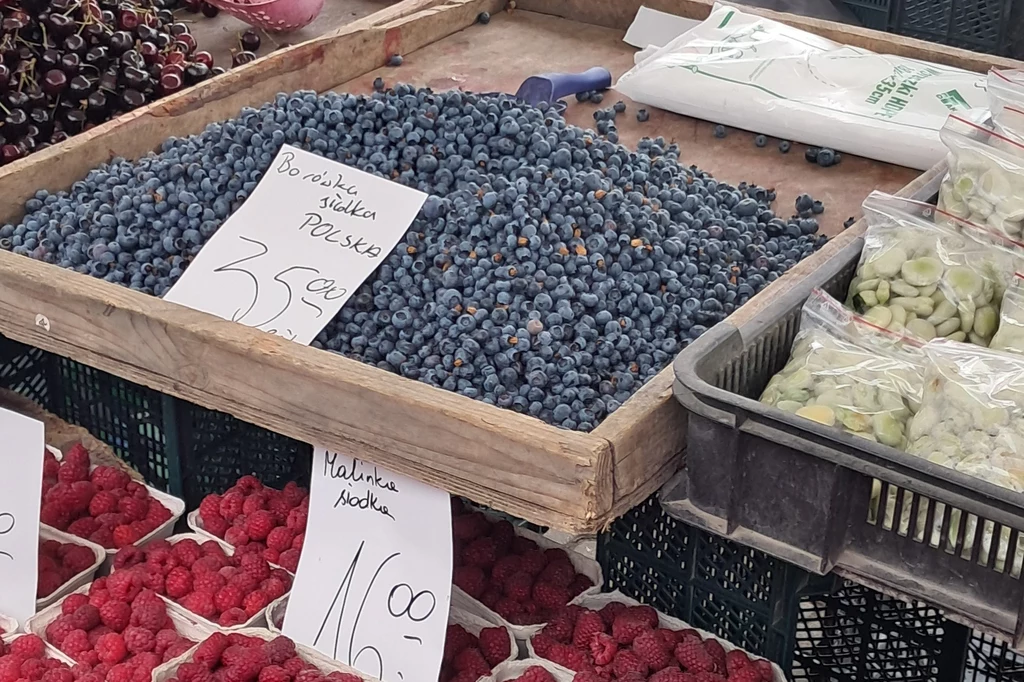 Najdroższe borówki były po 35 zł za 1 kg.