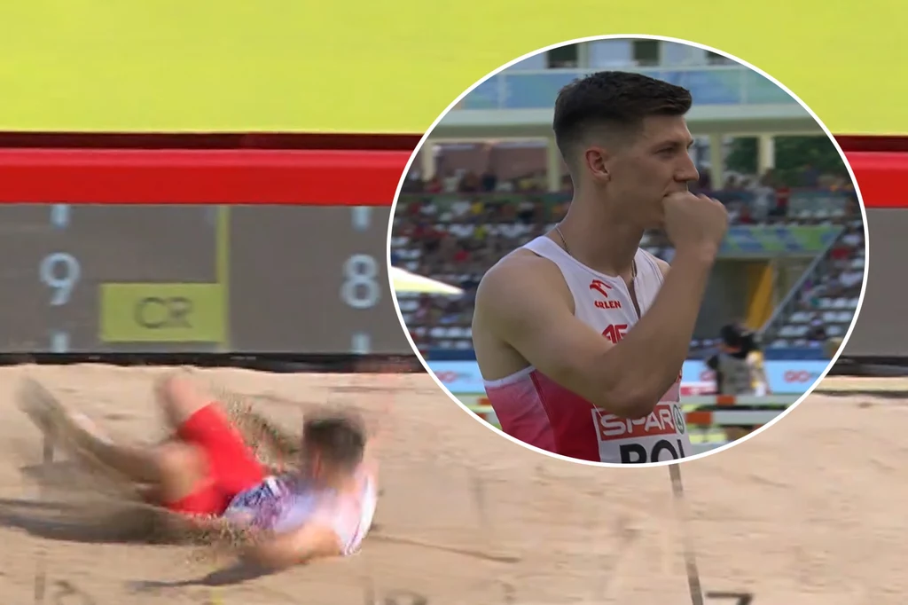 Piotr Tarkowski już w pierwszej kolejce "załatwił sprawę". 8.02 m dało miejsce w czołówce, później dołożył jeszcze centymetr
