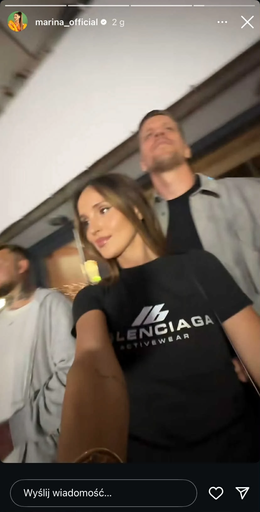 Marina Łuczenko-Szczęsna i Wojciech Szczęsny na koncercie Quebonafide Marina Łuczenko-Szczęsna i Wojciech Szczęsny na koncercie Quebonafide