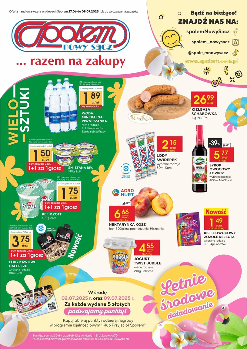 Gazetka promocyjna PSS Społem Nowy Sącz - ważna od 27. 06. 2025 do 09. 07. 2025