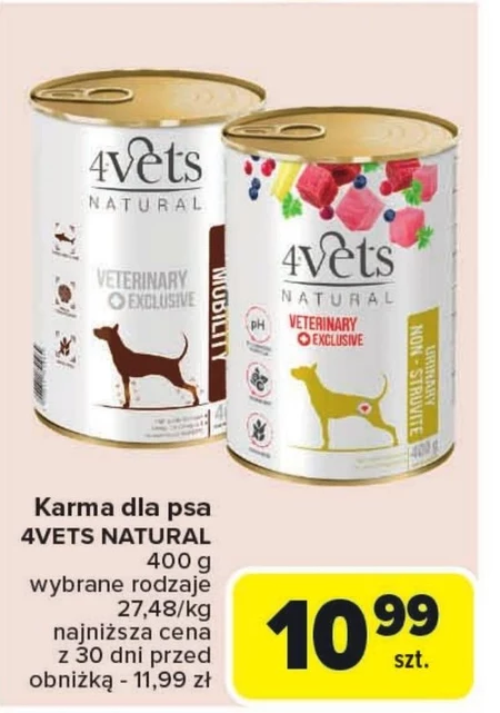 Karma dla psa 4vets Natural