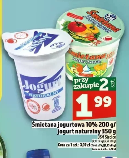 Jogurt naturalny OSM Siedlce