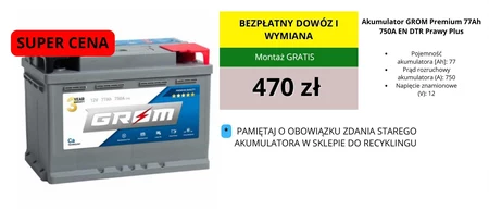 Akumulator rozruchowy Grom